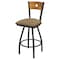 Holland Bar Stool Co 36" Swivel Counter Stool, Pewter Finish, Med Back, Canter Sand Seat X830 - alternate 1